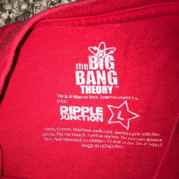 UNISEX BAZINGA!  Big Bang theory Sheldon T-shirt - Picture 2 of 2